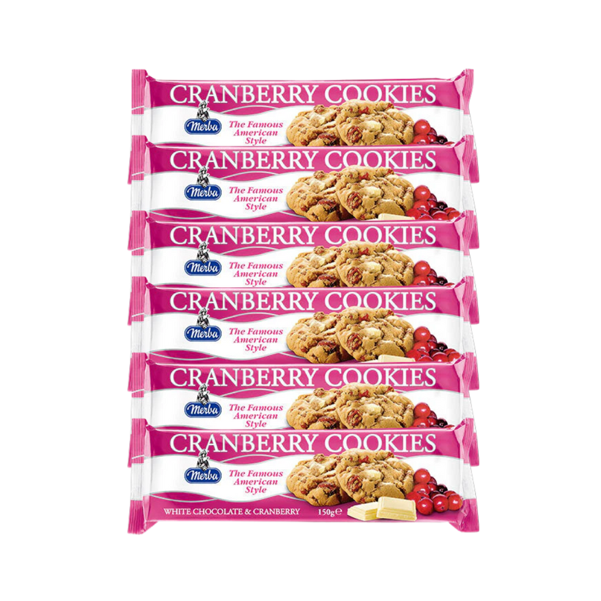 Merba Cranberry Cookies 200g (Pack of 6)