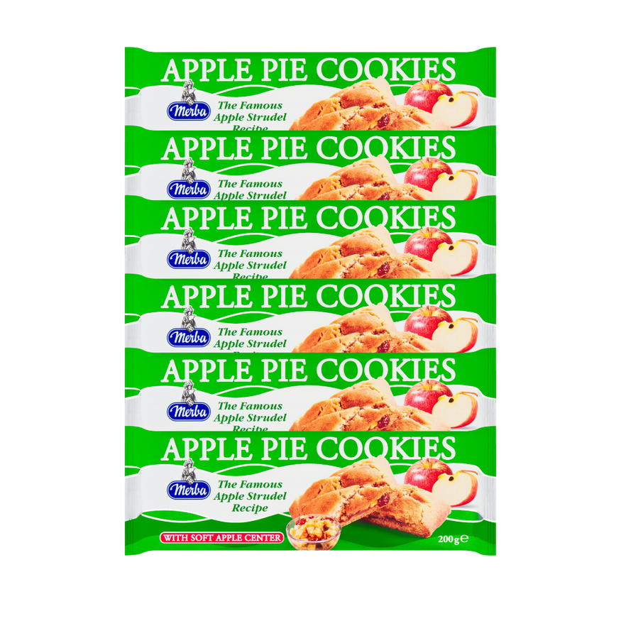 Merba Apple Pie Cookies 200g (Pack of 6)
