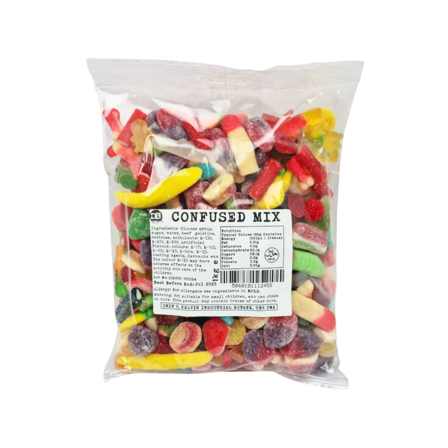Confused mix, Pick & Mix Sweets 1kg - 20 Varieties