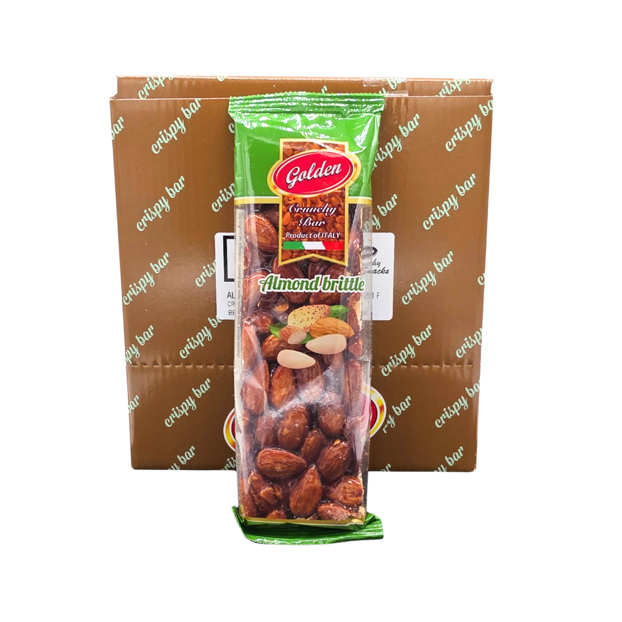 Golden Crunchy Almond Brittle 80g (Pack of 24)