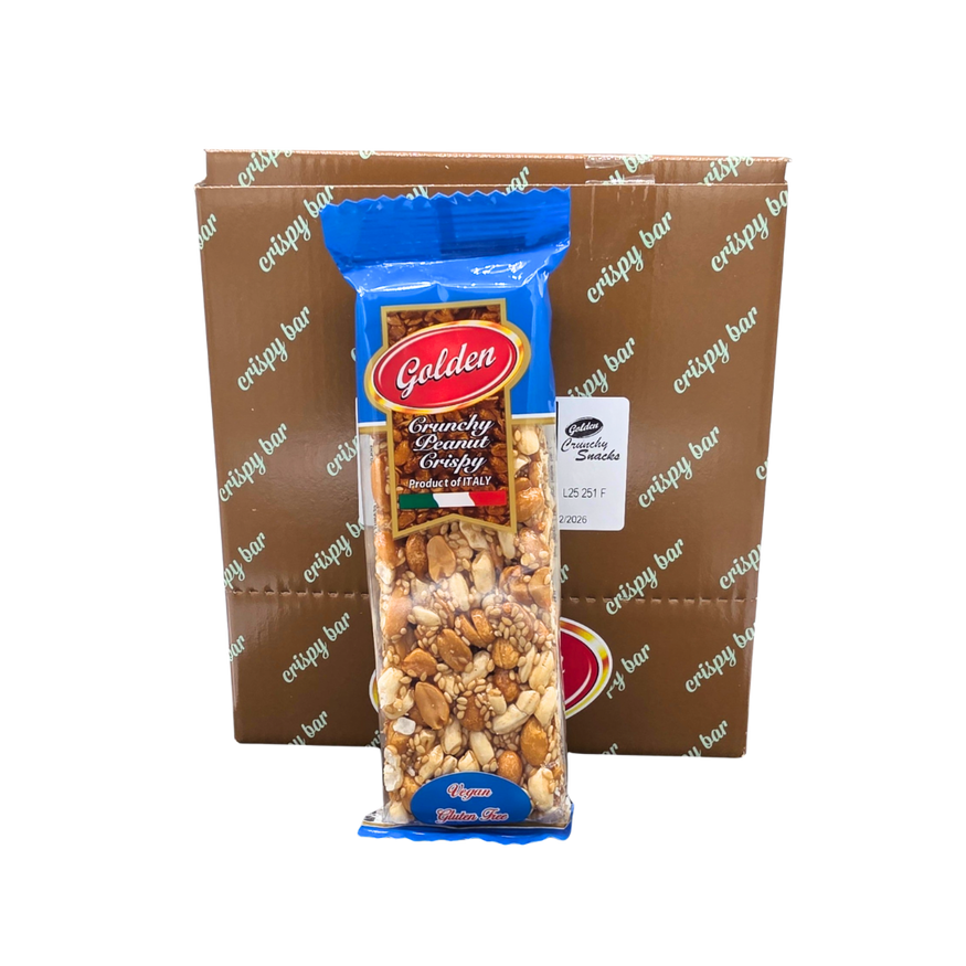 Golden Crunchy Peanut Crispy Bar 70g (Pack of 24)