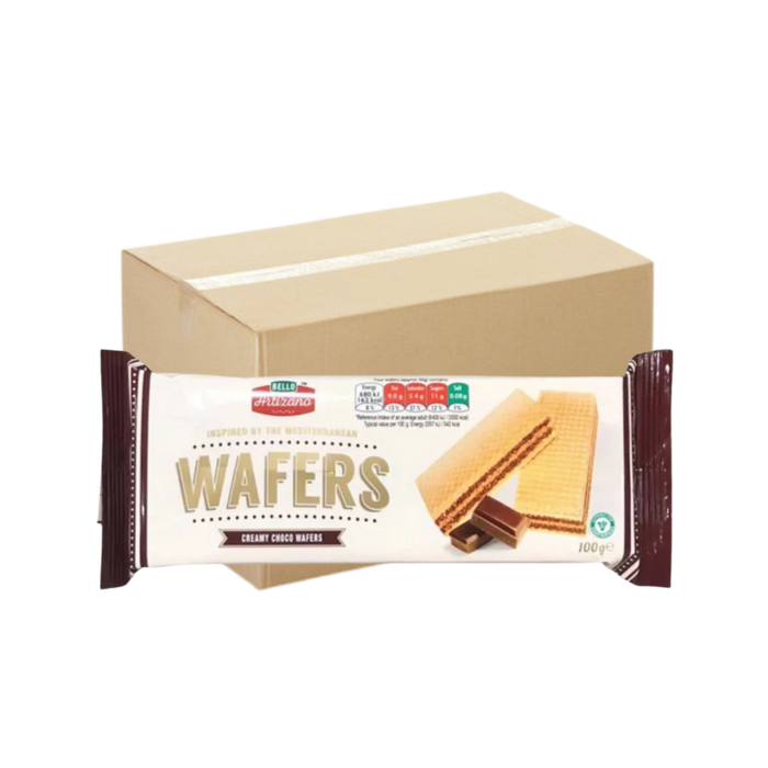 Bello Artizano Creamy Choco Wafers 100g box with chocolate filling