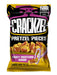 Retail box of Crackzel Honey Mustard and Onion pretzels — contains twelve 85 g bags; packaging shows the Crackzel logo, seasoned pretzels with a honey‑mustard dip and product information.
