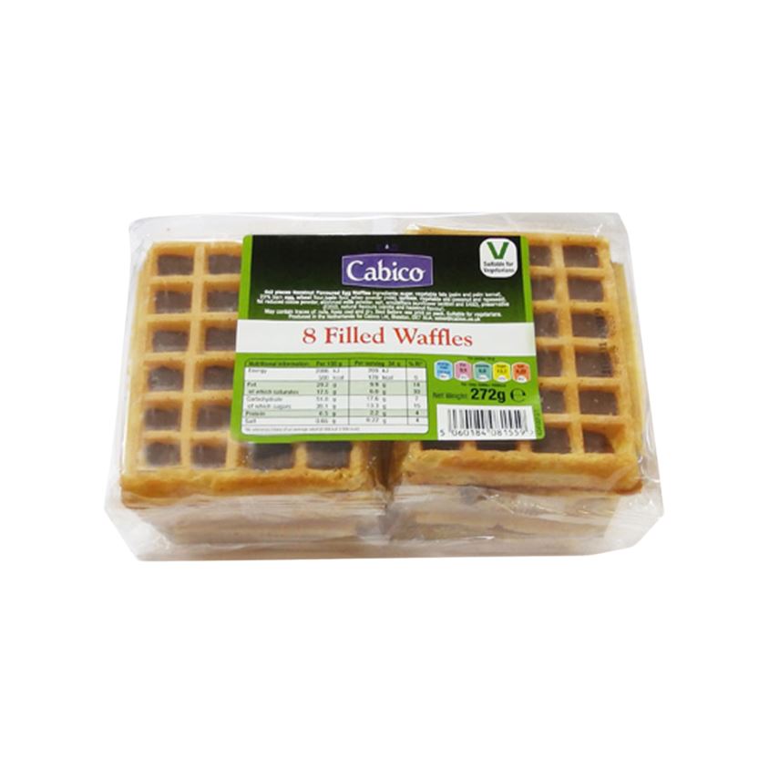 Cabico Chocolate Filled Waffles 8 Pieces (Pack of 1)