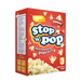 Stop n Pop Microwave Sweet Popcorn 4 x 255g — boxed 4-pack with branded packaging showing an appetizing pile of popped sweet popcorn; microwaveable bags indicated on the box.