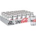 Pack of 24 Diet Coke 330ml cans in a cardboard multipack, silver cans with red Diet Coke logo – UK/GB edition sugar-free cola, 24 x 330 ml