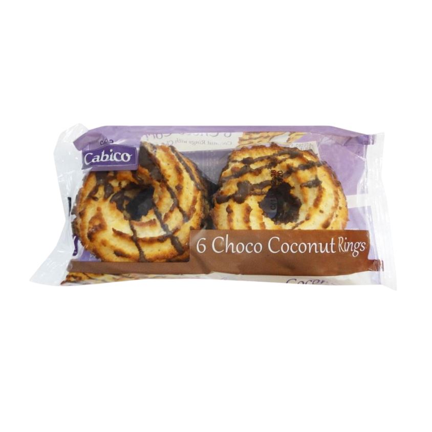 Cabico Chocolate Coconut Rings 200g 6 Pieces (Pack of 1)
