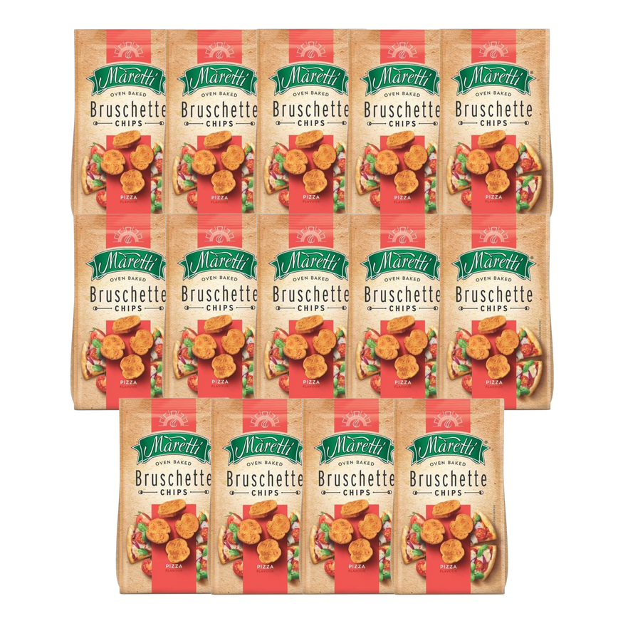 Maretti Pizza Bruschette Chips 70g (Pack of 14)