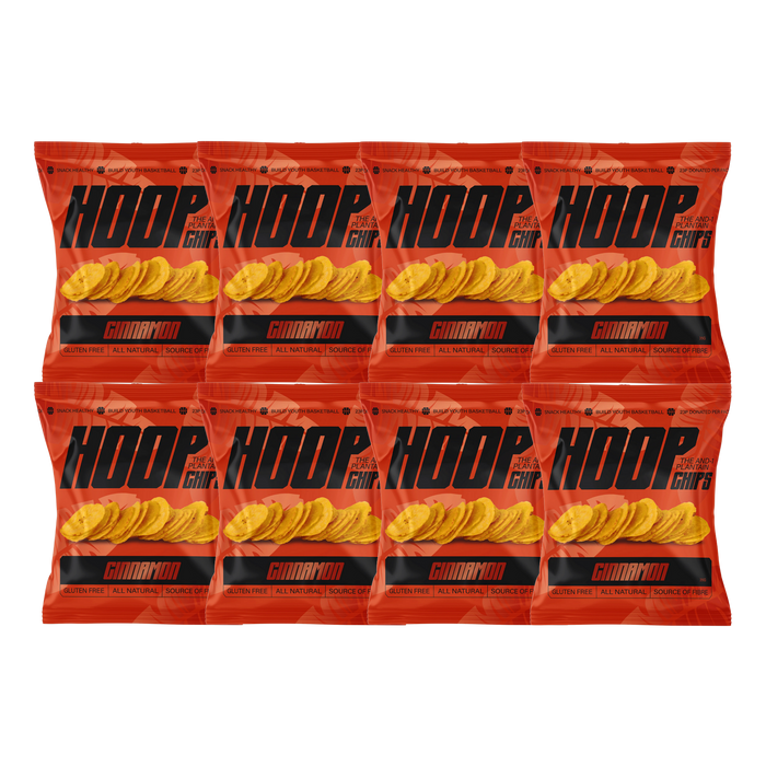 Hoops Snack HOOP CHIPS Cinnamon Ripe Plantain Chips 35g x 8 | Crispy Cinnamon ...