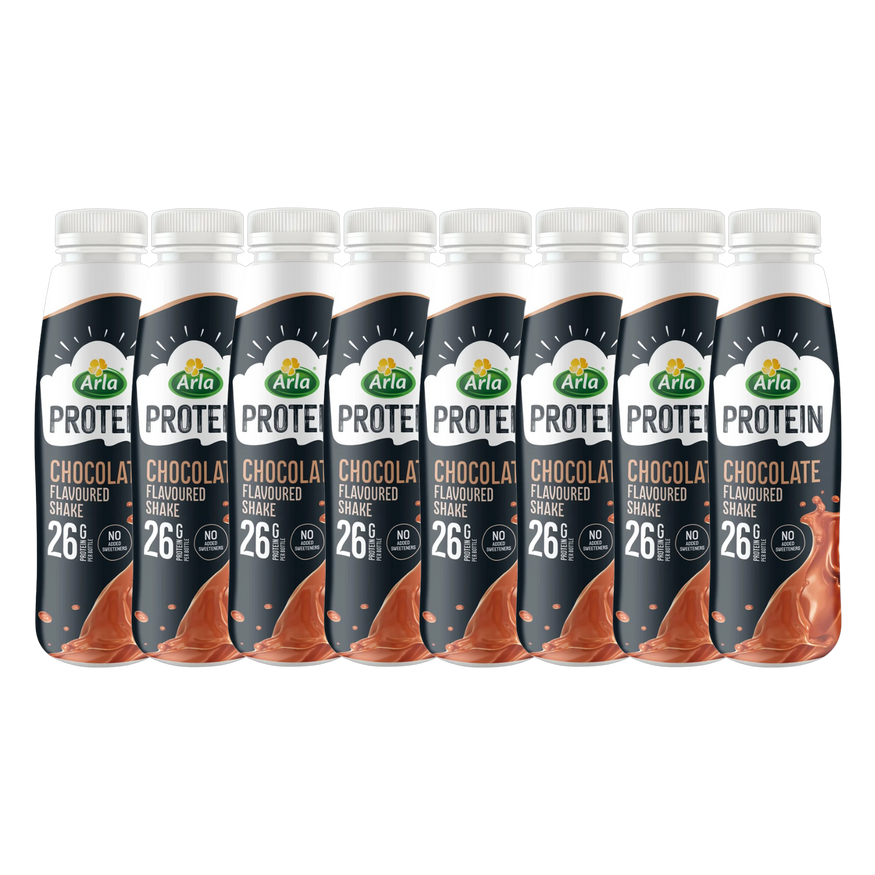 Arla Protein Chocolate Milk Shake 482ml (Pack of 8)