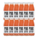 A bottle of Pressuice Pink Grapefruit Juice with fresh grapefruits in the background.