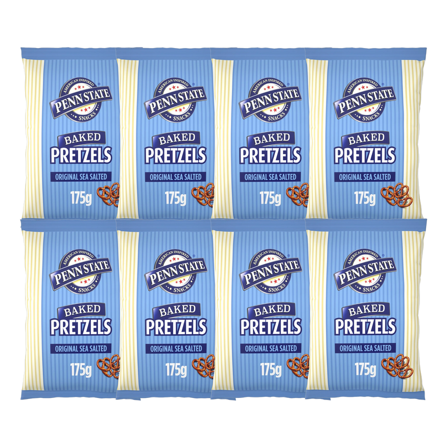 Penn State Sea Salted Sharing Pretzels 175g x 8