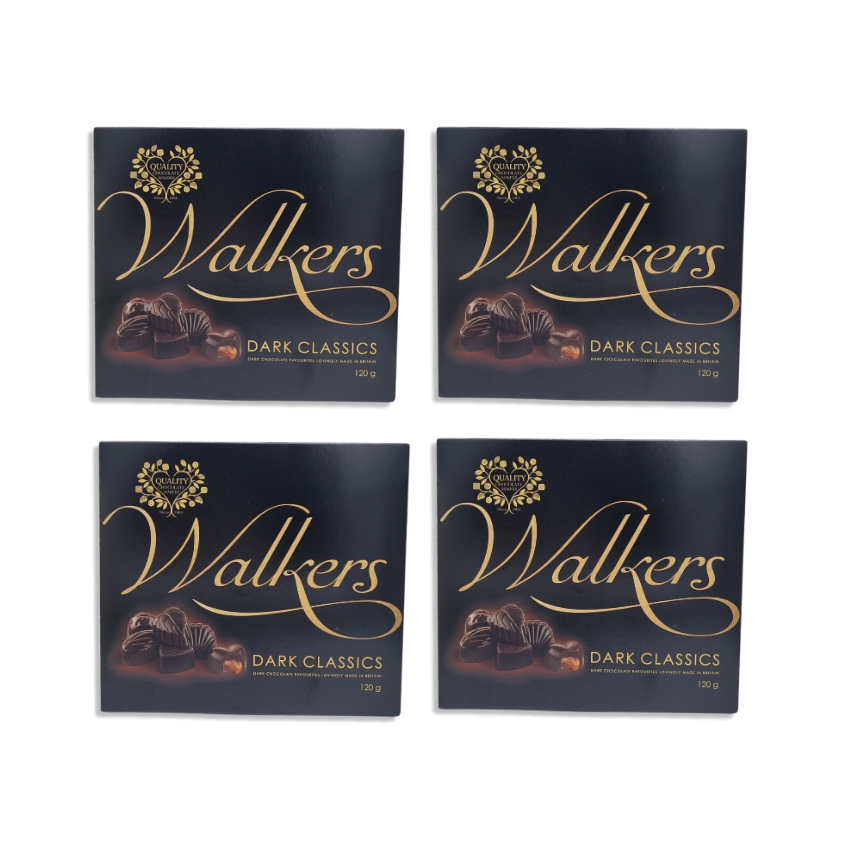 Walkers Dark Classics Chocolate Selection Gift Box 4 x 120g